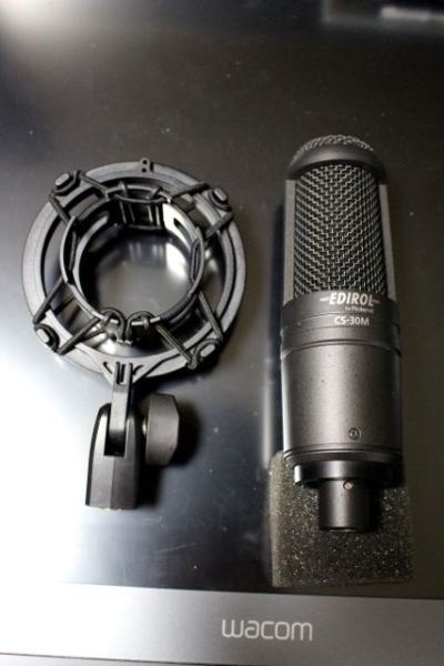 ROLAN社　EDIROL コンデンサーマイク CS-30M ☆EDIROL Roland CS-30M☆コンデンサーマイク＋ショックマウント