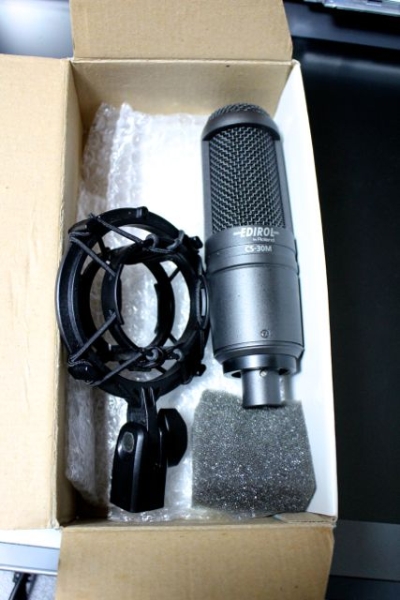 ROLAN社　EDIROL コンデンサーマイク CS-30M ☆EDIROL Roland CS-30M☆コンデンサーマイク＋ショックマウント