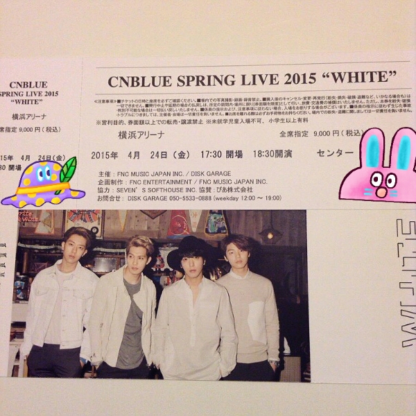 CNBLUE SPRING LIVE 横浜アリーナ 4/24 2枚ペア
