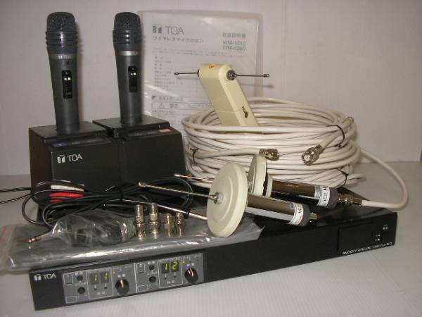 TOAワイヤレスマイクセット中古　＃4