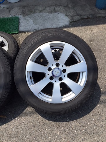 ベンツ　W204　純正アルミホイール　タイヤ　4本セット