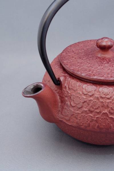 ◆南部鉄器◆盛榮堂急須◆まろみさくら◆新品◆鉄瓶茶道具