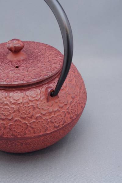 ◆南部鉄器◆盛榮堂急須◆まろみさくら◆新品◆鉄瓶茶道具
