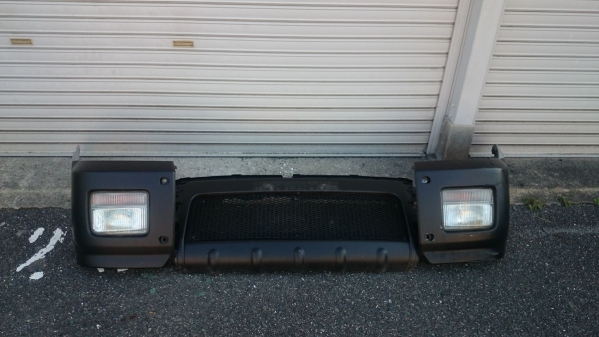 □■H15 ネイキッド L750S 加工フロントバンパー フォグ付