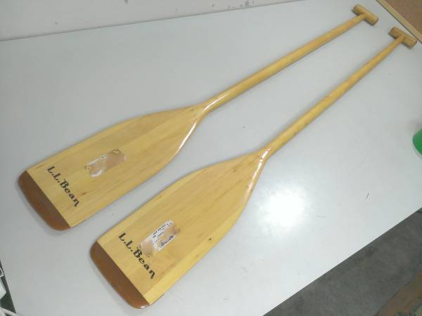 ■L.L.BEAN 木製 パドル 2本 123cm カヤック カヌー ボート 中古