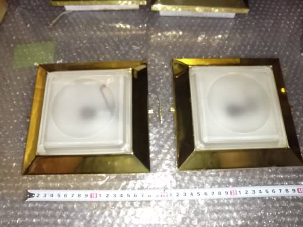 金メッキ枠ダウンライト 赤球？ ゴールドキング シャンデリア