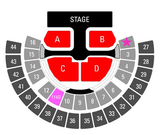 6/13☆東方神起☆TVXQ コンサート☆2区 1~3列　１枚