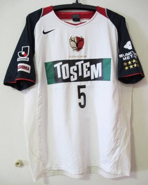 鹿島アントラーズ　04AWAY半袖ユニフォーム＃5中田浩二　L