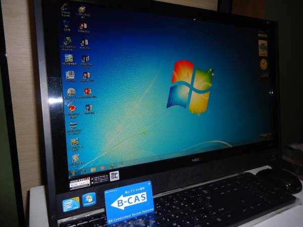 21.5型NECパソコン★地デジ+ブルーレイ+Windows7+オフィス搭載PC