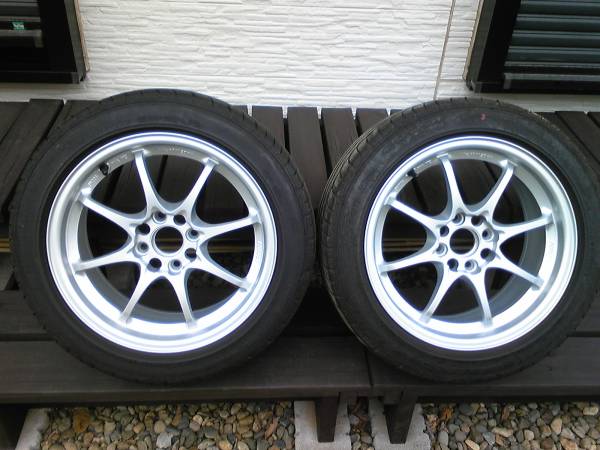 RAYS ボルク CE28 7J ＋35 １００×4穴 195/50R15 ２本