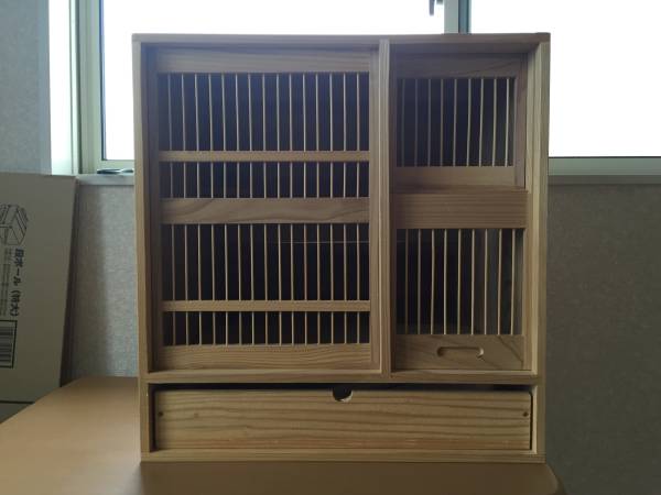 カナリアの繁殖ゲージ(庭箱) 五円玉 カナリア繁殖ゲージ(庭箱)➕カナリア