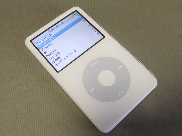 きれいな iPod classic 30GB MA002J 新品バッテリー iPod 第5世代
