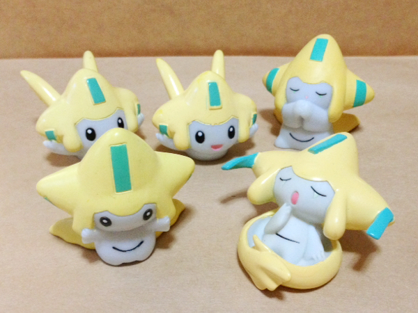ポケモンキッズ ジラーチ 蓄光 クリア 他 9個set 指人形 ソフビ