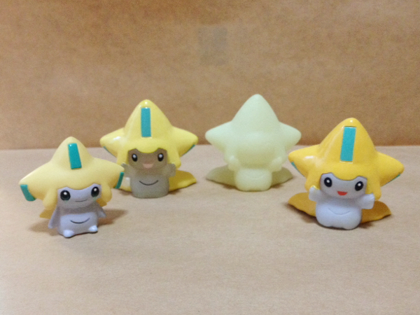ポケモンキッズ ジラーチ 蓄光 クリア 他 9個set 指人形 ソフビ