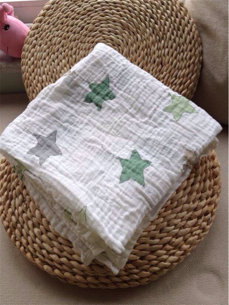 新品未使用！エイデンアンドアネイおくるみ星柄_1