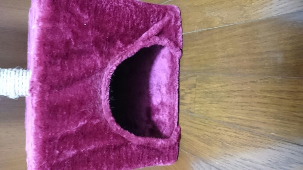 ★６０cm　２段のキャットタワー　赤★_2