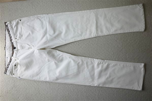 新品 EDWIN ER002-18 L ジャージーズ タイトテーパードホワイト*