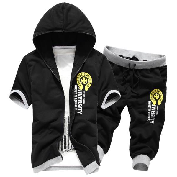 メンズスウェット上下セットアップ ジャージ M-XXXL609ブラック