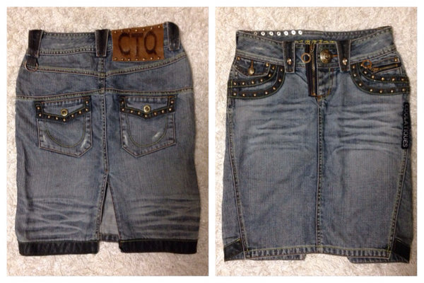 美品□COOLA TIQUESクーラティースデニムスカートsovダブスタ