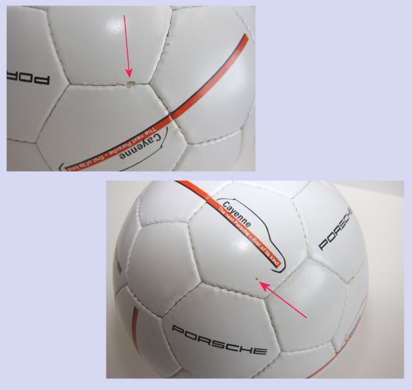 未使用 ポチ有り ポルシェ ノベルティ カイエン サッカーボール
