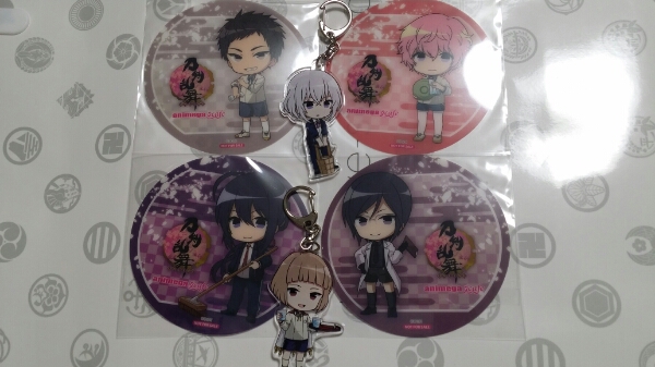 刀剣乱舞 アニメガカフェ 粟田口 ストラップ コースター_1