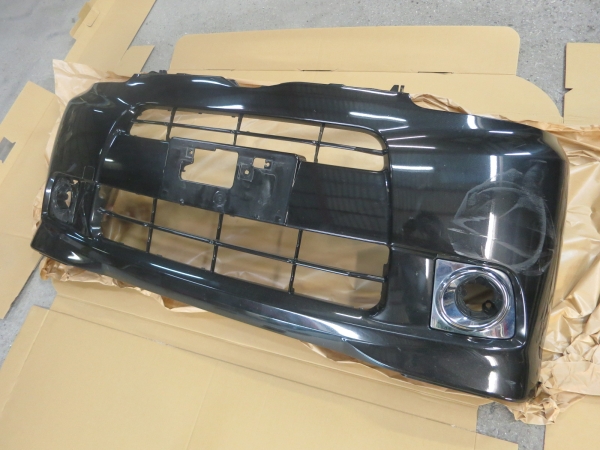 L375S タント 後期 フロントバンパー 左フォグカバー付 中古品