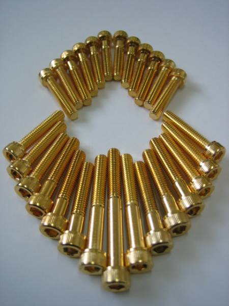 送料込★ＺＲＸ４００金メッキエンジンカバーボルト