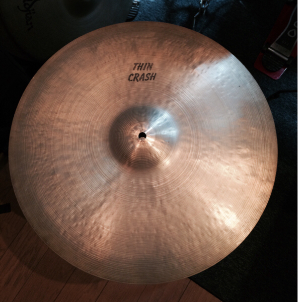 【初期】 Sabian 18インチ HH Thin Crash カナダK 付属ケース付
