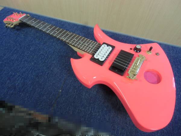 中古 FERNANDES Burny hide SP-Jr. ミニギター ピンク ZO-3