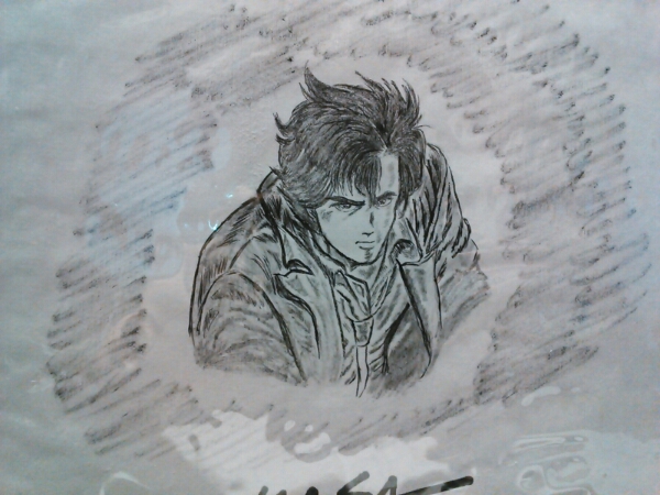 直筆サイン色紙】北条司シティーハンター冴羽獠