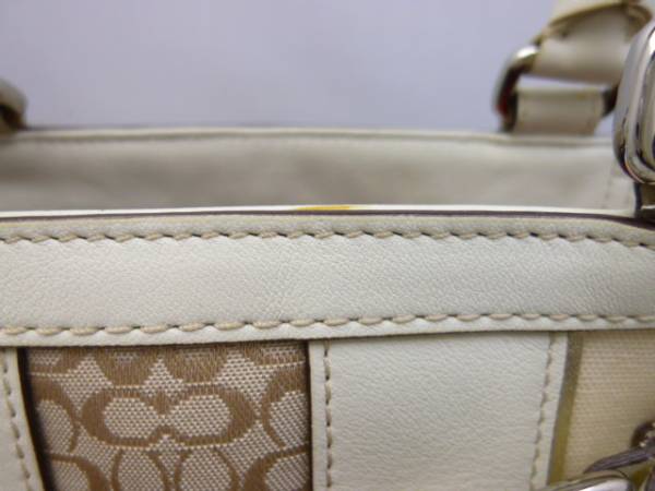Coach／コーチブラウン レザー トート ショルダー 2WAYバッグ コーチ