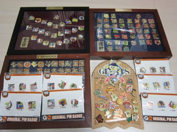 ジャイアンツ 巨人 ピンバッジ約１３7個 専用額３個 ビンテージ 