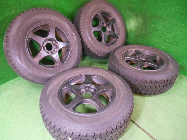 社外AW 15×6.5JJ OFF+35 5マルチ 215/70R15 スタッドレス付!!