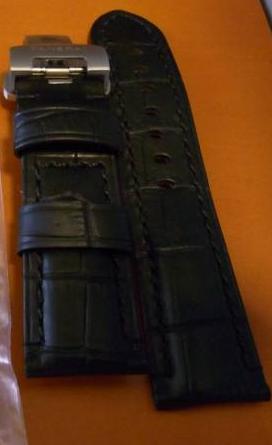 パネライ カスタム用　ベルト 黒【新品未使用】 Dバックル付