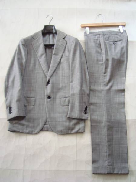 TOMORROWLAND 春夏グレーウールスーツ size44 トゥモローランド