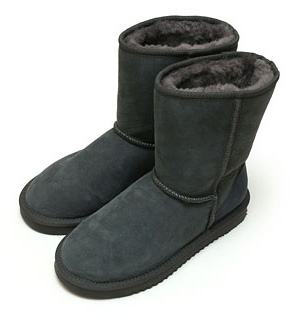 コストコ ★ ムートンブーツ 24cm グレー カークランド ショート