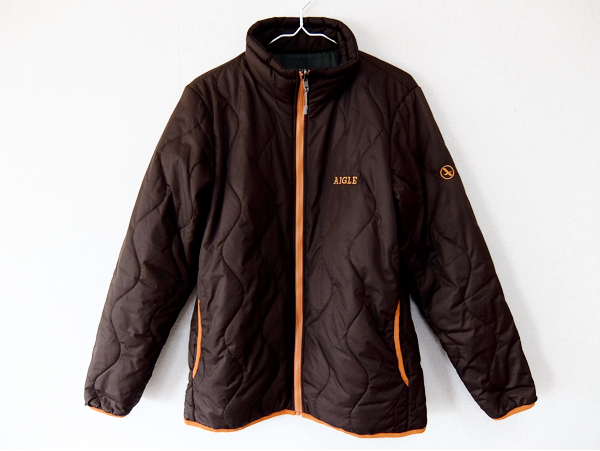 AIGLE エーグル 中綿ジャケット M 茶色 美品