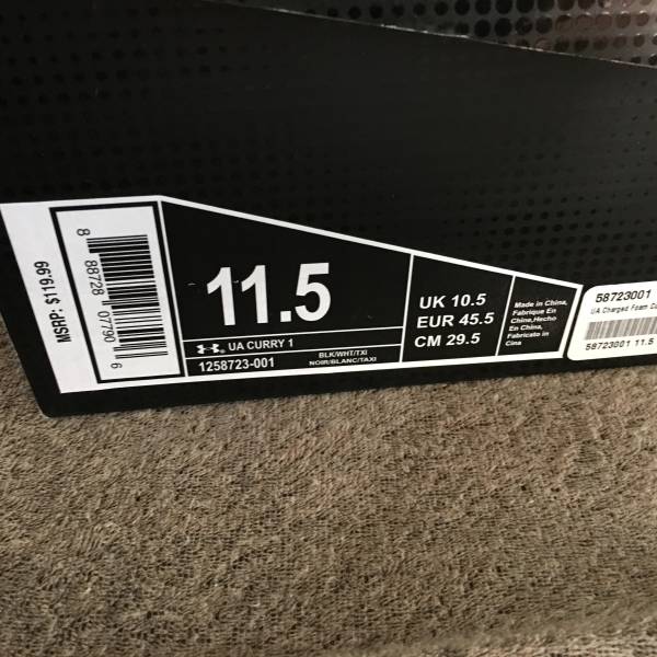 Under Armour Curry One US11.5 新未使用です 【公式通販】