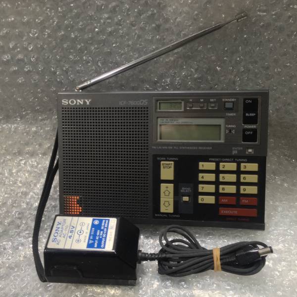 SONY ICF-7600DS ACアダプター付属　中古品 PLL高感度ラジオ