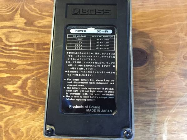 売り切り 銀ネジ 1980 BOSS - CS-1 日本製　#9600