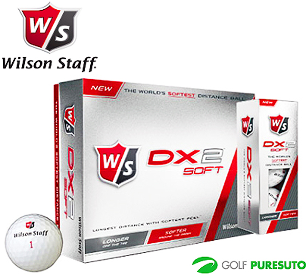 新品 ウィルソン DX2 ソフト ゴルフ ボール ホワイト 2dz