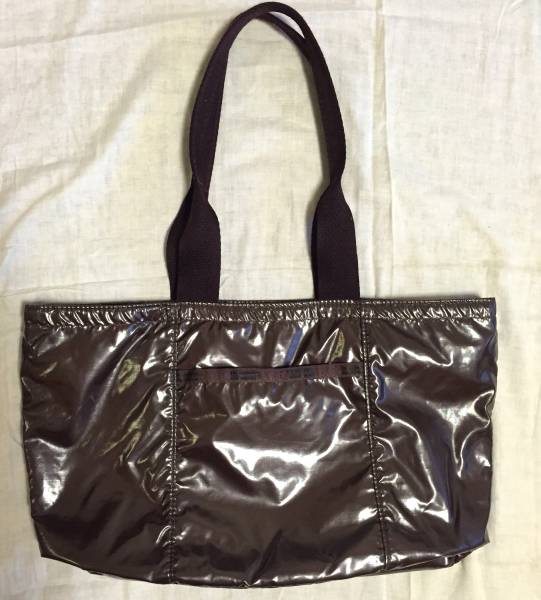 美品　レスポ　2701　デイリートート　オーベルジーヌシマー