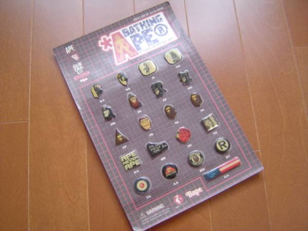 激レア A BATHING APE ピンズセット PINS 初期ロゴ NIGO エイプ ア