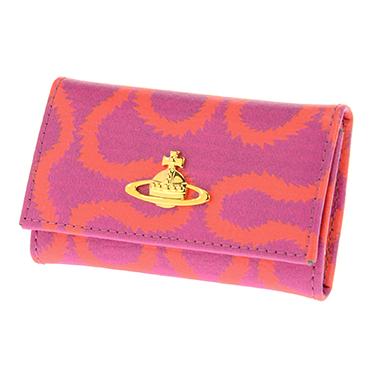 Vivienne Westwood ヴィヴィアン キーケース 720 VW PRINT FUXIA