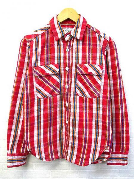 JELADO ジェラード 胸ポケット 長袖 チェック シャツ XS