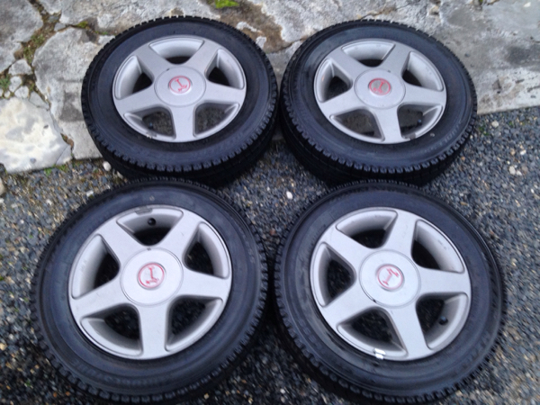 BS ブリザック MZ-02 165/70R14 タイヤ溝少 ホイール5J-14＋45