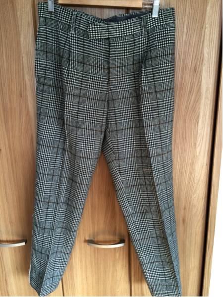 sacai グレンチェック サイドライン ウール パンツ 美品 kolor