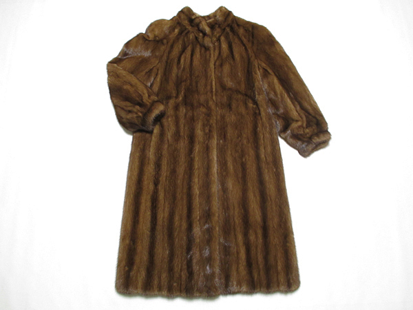 612★ブラウンミンク ロングコート