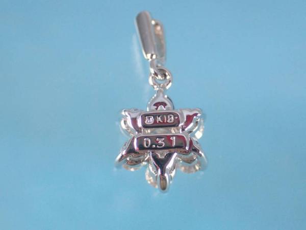 ミキモト ダイヤ0.31ct フラワー K18WG ネックレス 玉や73865 ミキモト ダイヤ0.31ct フラワー K18WG ネックレス 玉や73865