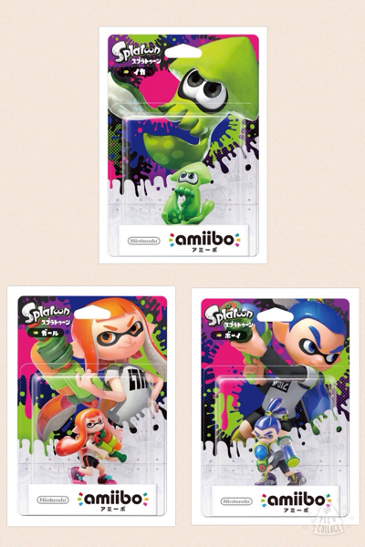 新品即決amiibo スプラトゥーン☆ガール ボーイ イカ☆3体セット
